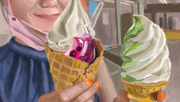 アイスクリームのイラスト
